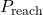 P_{\text{reach}}
