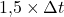 1{,}5 \times \Delta t
